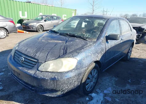 2004 Toyota Corolla Le z USA, uszkodzony, nr VIN 2T1BR32E94C299380